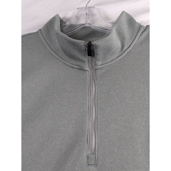 Adidas Mens Medium Grey AEROREADY 1/4 Zip Pullover Sweatshirt Long Sleeve NWT - Picture 6 of 16